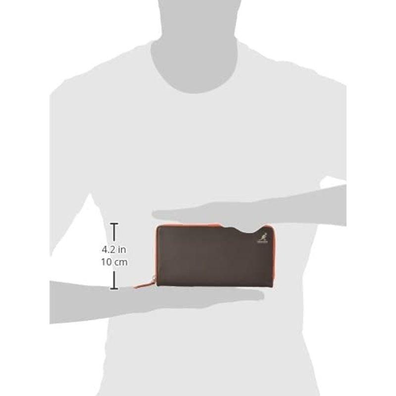 カンゴール 札入れ KANGOLメタルロゴ 高級角シボカウレザー バイカラー