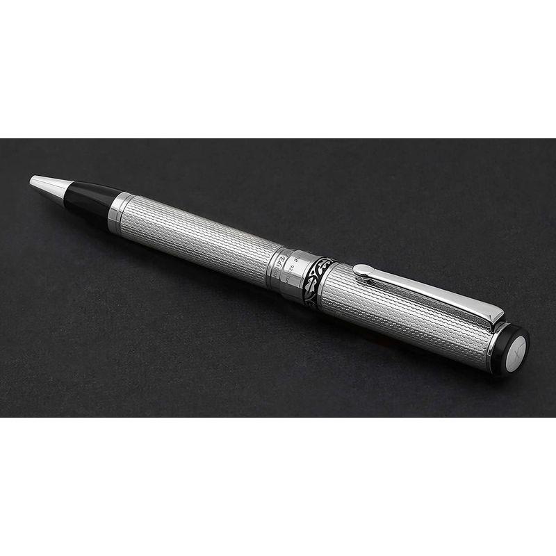 Xezo Tribune ソリッドスターリングシルバー925 ダイヤモンドカット ナンバー入りシリアルボールペン。300本限定生産。同じペン - 3