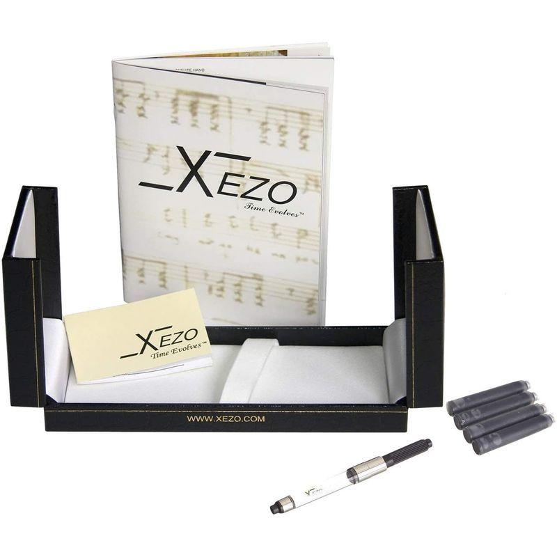 Xezo Visionaryミディアムペン先万年筆。 アスペンゴールドとレッドカラー。 500の限定版、シリアル化。 手作り。 スクリューキ - 6