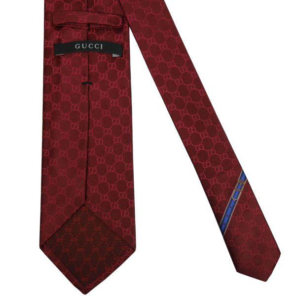 GG GUCCI グッチ ネクタイ 8.5cm GG柄 レッド系 152950 4B002 GG GUCCI グッチ ネクタイ 8.5cm GG柄 レッド系 152950 4B002
