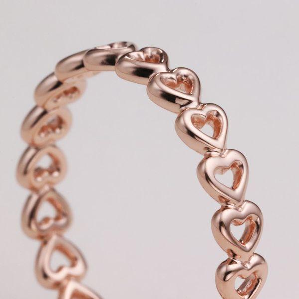PANDORA パンドラ リング 指輪 Band of Hearts Ring 14kローズ PANDORA パンドラ リング 指輪 Band of Hearts Ring 14kローズ