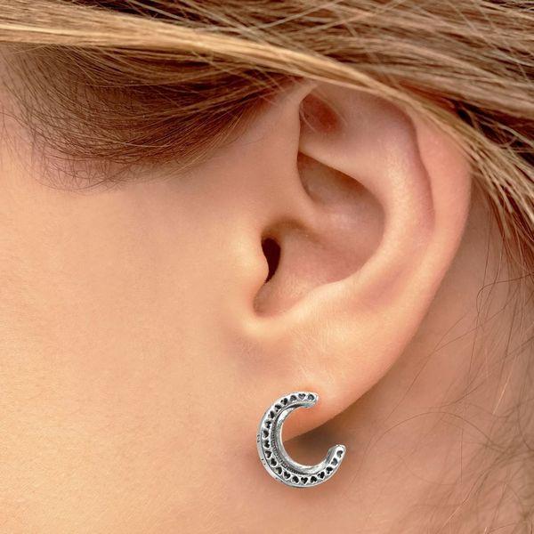 PANDORA（パンドラ） ピアス PANDORA Pave Double Hoop Earring