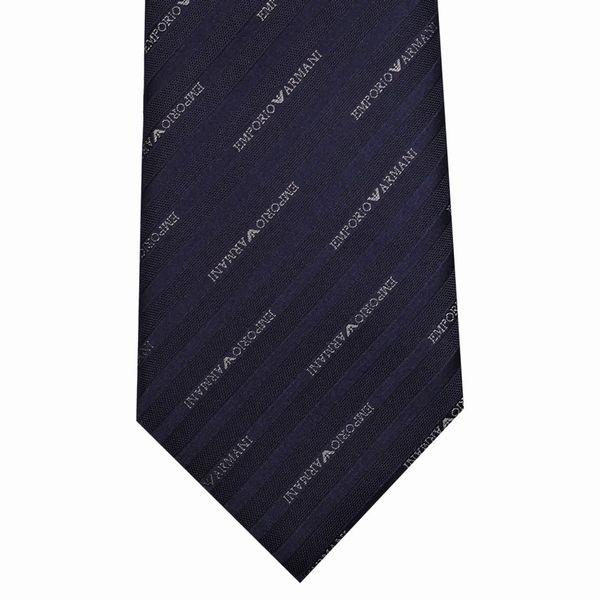 アルマーニ EMPORIOARMANI ネイビーネクタイ エンポリオアルマーニネクタイ ロゴデザイン – DEAR GE YONE