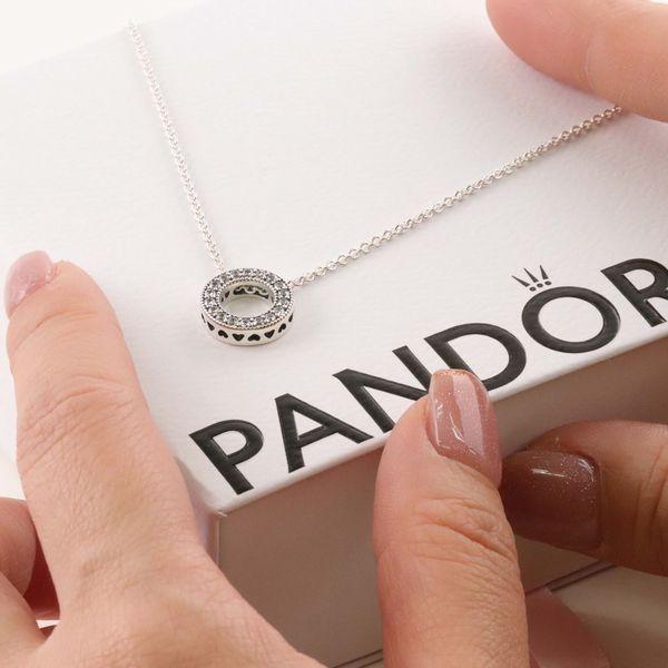 PANDORA パンドラ ネックレス ペンダント Pandora Logo Pave PANDORA パンドラ ネックレス ペンダント Pandora Logo Pave