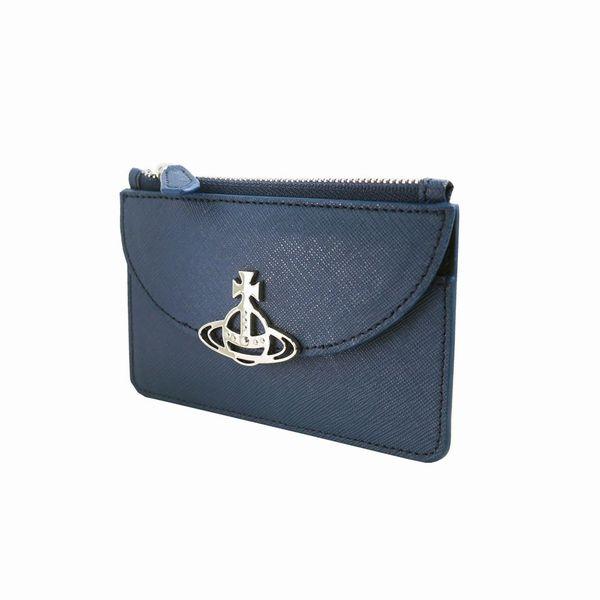 ヴィヴィアン財布 カードコインケース レディース Vivienne Westwood ヴィヴィアンウェストウッド NO,15 SAFFIANO K401 BLUE プレゼント ギフト｜at-shop｜03