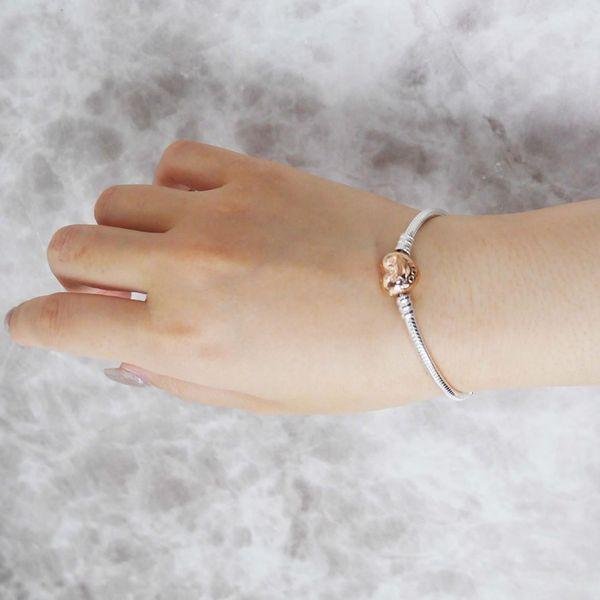 PANDORA パンドラ ブレスレット Moments Heart & Snake Chain PANDORA パンドラ ブレスレット Moments Heart & Snake Chain