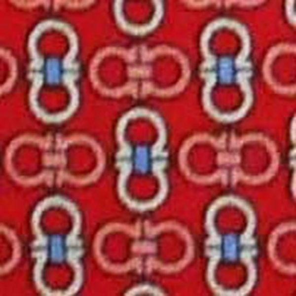 FERRAGAMO フェラガモ ネクタイ メンズ ガンチーニ 8cm レッド系