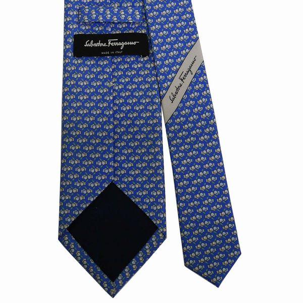 FERRAGAMO（フェラガモ） ネクタイ メンズ ネクタイ 8cm ブルー系 : AT