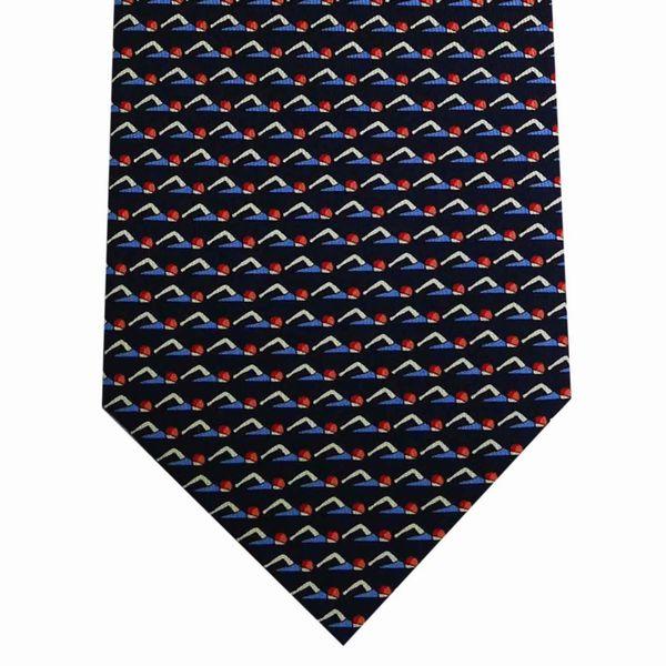 FERRAGAMO フェラガモ ネクタイ メンズ 水泳 8cm ネイビー FERRAGAMO フェラガモ ネクタイ メンズ 水泳 8cm ネイビー