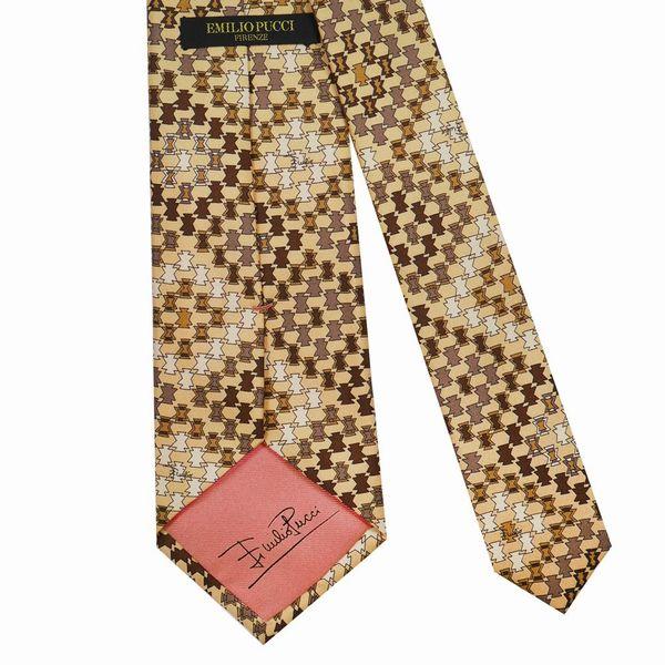 EMILIO PUCCI　エミリオプッチ　ネクタイ　シルク100%　ブラウン系 楽天市場】エミリオプッチ ネクタイ EMILIO PUCCI メンズ