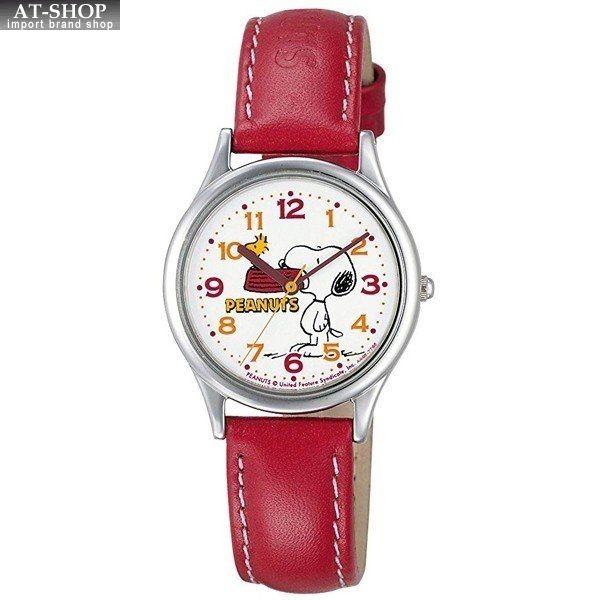 CITIZEN シチズン 腕時計 Q&Q スヌーピー PEANUTS レディース時計 AA95-9852 レッド｜at-shop