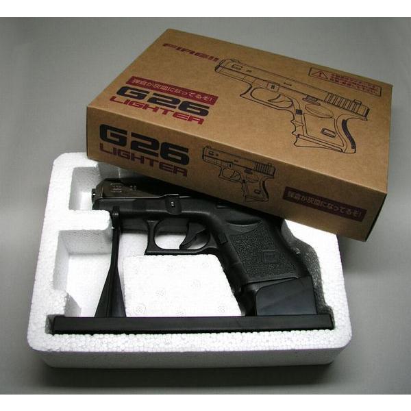 G26 ターボライター カーキ ピストル型 グロック GUN 銃 ミリタリー