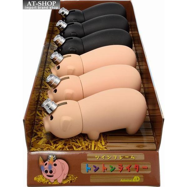アウトレット送料無料 電子ライター トントンライター 豚ちゃん ガス注入式ライター アドミラル産業 おもしろライター お得まとめ買い 6個セット 色選択不可 現金特価 Www Aqtsolutions Com