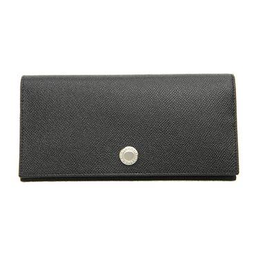 超歓迎された 人気のクラシックライン 二つ折り長財布 Black メンズ クラシック 財布サイフ Bvlgari ブルガリ 特価セール 財布