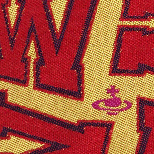 ヴィヴィアン・ウェストウッド Vivienne Westwood ネクタイ 先端幅スリム約7ｃｍ イエロー×レッド系 f634color2slim｜at-shop｜04