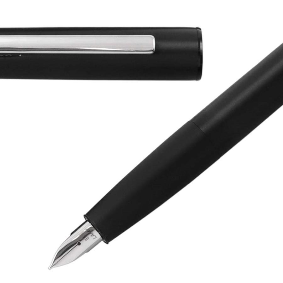 LAMY（ラミー） 万年筆 アイオン ブラック ペン先 F：細字 L77BK : AT