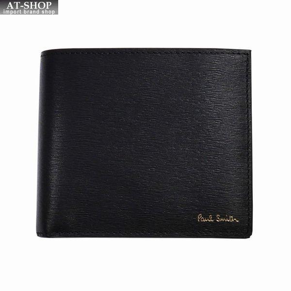ポール・スミス 二つ折り財布 黒 未使用品 ポール・スミス(Paul Smith) 中古 メンズ二つ折り財布 | 通販