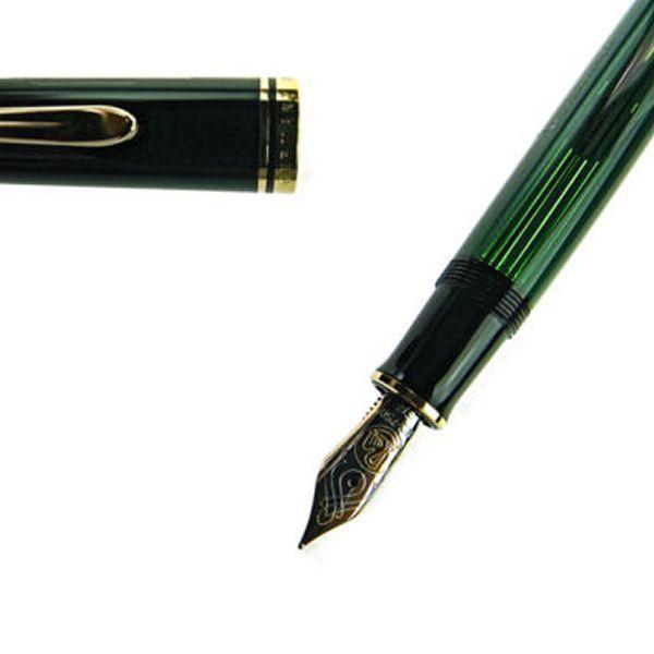 Pelikan（ペリカン） 万年筆 スーベレーン M800 グリーン縞 ペン先 F