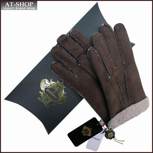OROBIANCO オロビアンコ 手袋 メンズ グローブ 羊革 ORM-1409 DARKBROWN/BEIGE ブラウン サイズ：8（23ｃｍ）