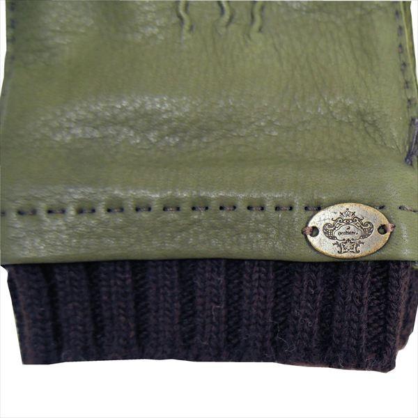 OROBIANCO オロビアンコ 手袋 メンズ グローブ 鹿革 ORM-1413 KHAKI カーキ サイズ：8（23ｃｍ）｜at-shop｜04