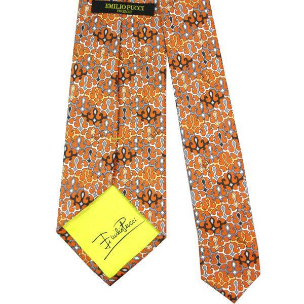 エミリオプッチ　ネクタイ セール】EMILIO PUCCI ネクタイ JI784 シルク プッチ柄