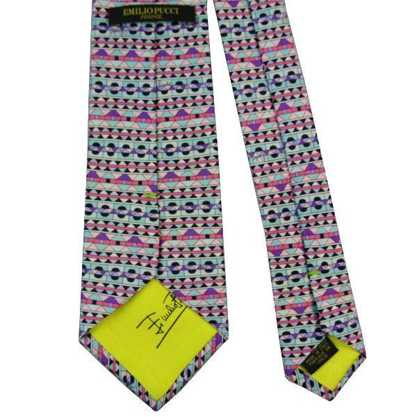 EMILIO PUCCI エミリオプッチ ネクタイ 8.5cm ライトブルー