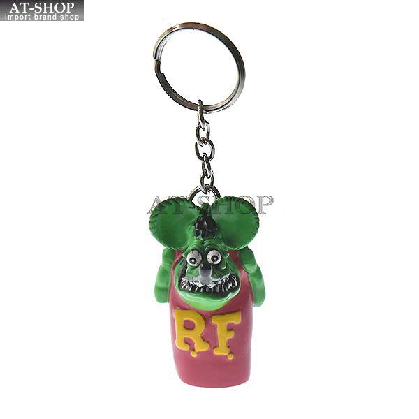 ライターキーパー ラットフィンク ライターキャップ 蛍光グリーン Rat Fink キーホルダー キーリング 携帯 収納