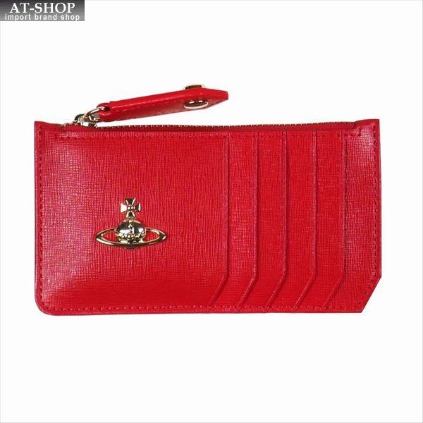 Vivienne Westwood ヴィヴィアン・ウェストウッド 財布サイフ NO,10 SAFFIANO 小銭入れ財布 51060015 RED 18SS レッド｜at-shop