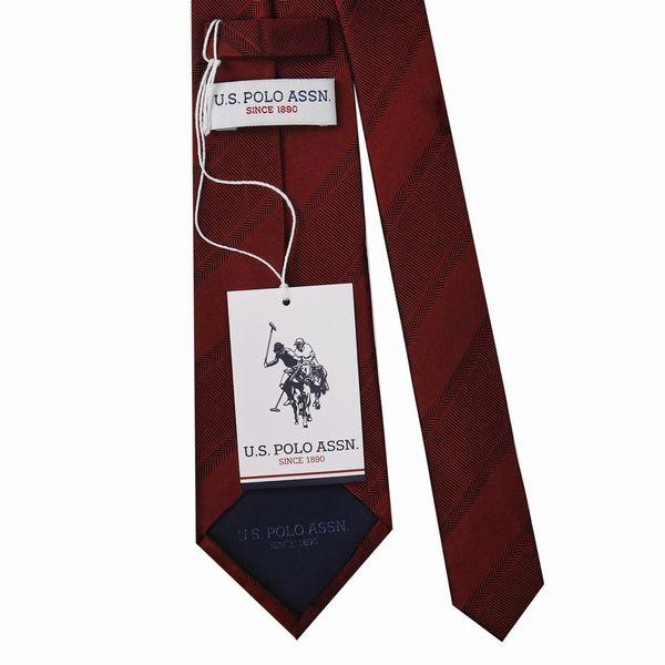 ポロ ネクタイ U.S. POLO ASSN 先幅:約8cm ストライプ柄 メンズ ネクタイ USPA-95 WINE/NAVY 2023AW クリスマスプレゼント 彼氏 男性｜at-shop｜03