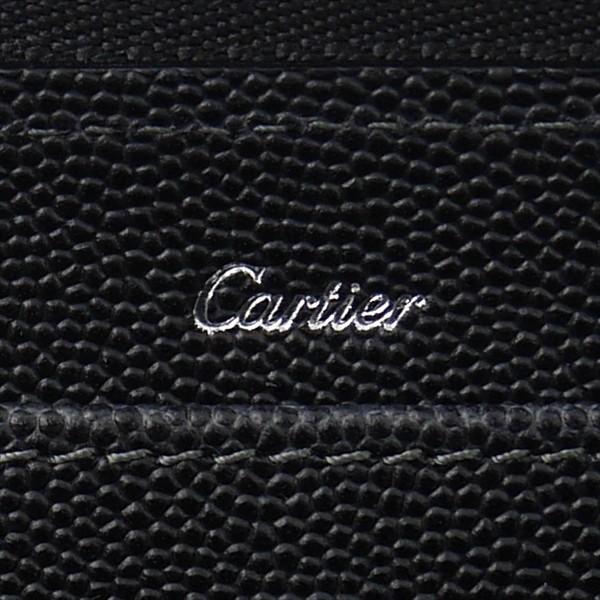 Cartier カルティエ 財布サイフ サントスライン ラウンドファスナー長財布 L3000942 ブラック｜at-shop｜04