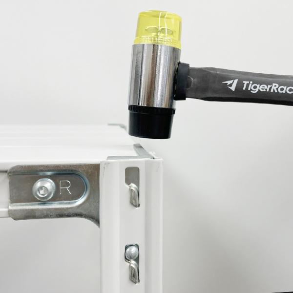スチールラック スチール棚 セミボルトレス 軽量棚 耐荷重150kg/段 高さ2100 横幅1800 奥行450 単体 4段_1