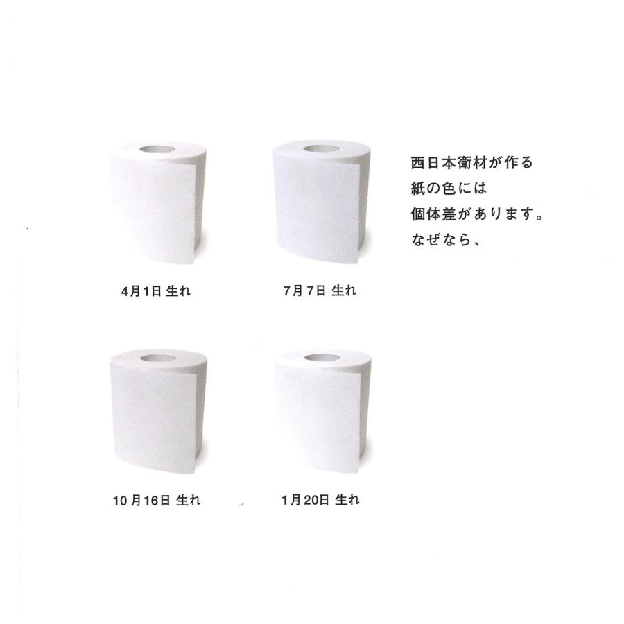 西日本衛材 都市の森 1.5倍巻き 8ロール シングル トイレットペーパー
