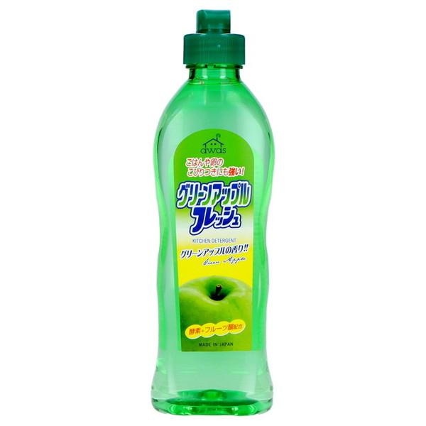 ロケット石鹸 フルーツ酸 フレッシュコンパクト グリーンアップル 250ml 本体(台所・食器用洗剤)