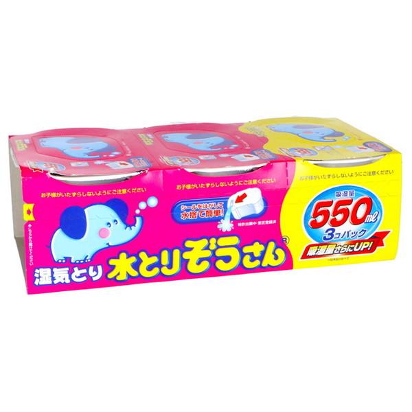 オカモト 水とりぞうさん 550ML×3コパック 湿気とり : アットツリー