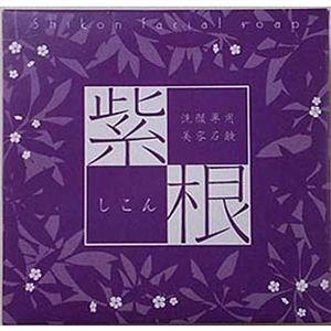 【送料無料】紫根石鹸 100g オリジナル泡立てネット付き 5個セット｜at-tsuhan
