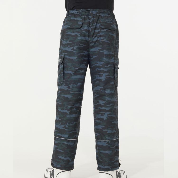 HUMMER（ハマー） 防寒パンツ メンズ 作業服 裏フリース カーゴ 黒