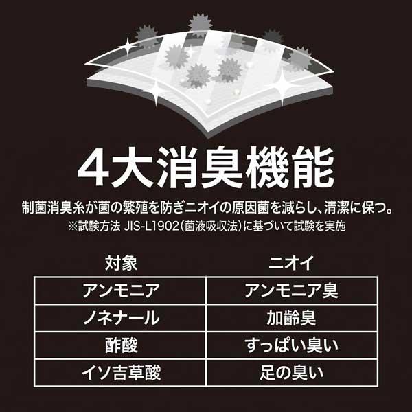 靴下 メンズ 先丸 3足組 消臭 制菌 クルー丈 作業用 CA-270 安全靴対応 無地 ソックス カラーアソート インパクトロック ディックコーポレーション |  | 02