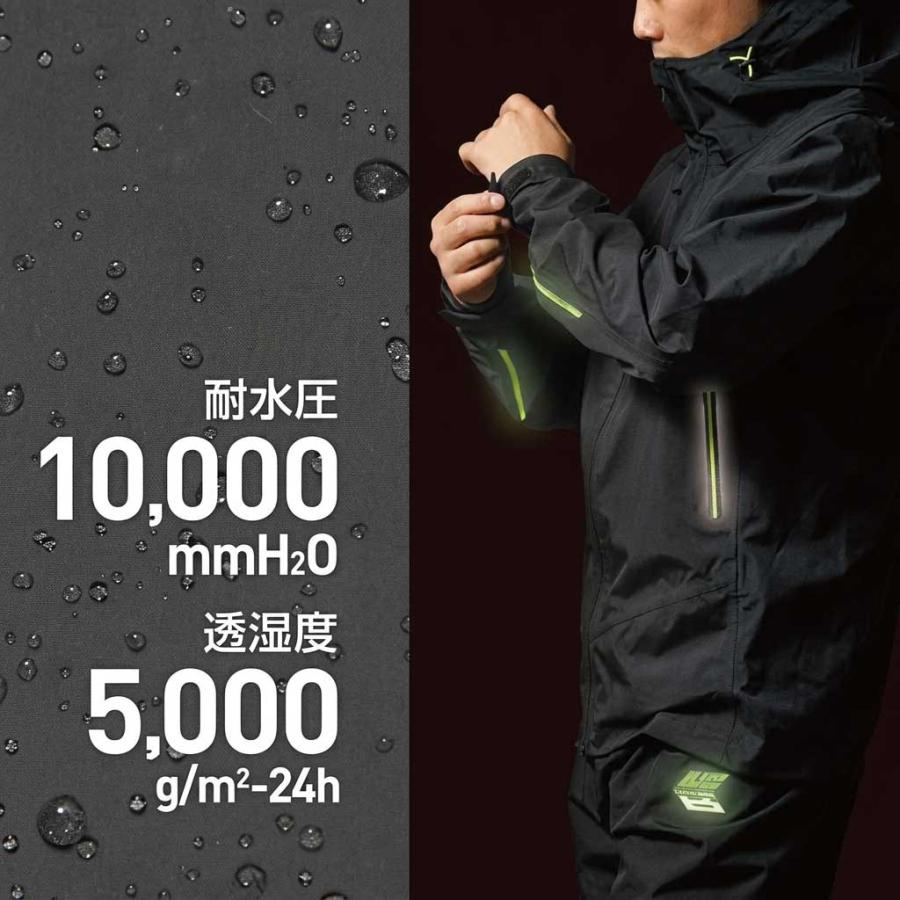 Makku（マック） レインウェア 上下 メンズ ゴルフ カッパ 雨具 透湿