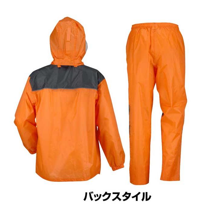 カジメイク レインウェア 上下 メンズ 耐水圧15000 ヘルメット対応