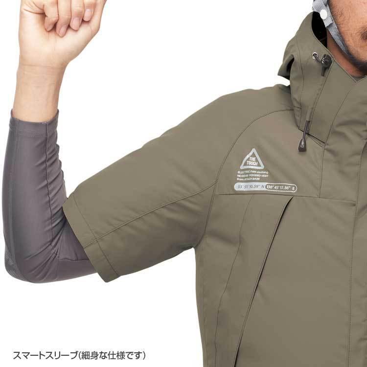 2022年 空調風神服 夏用 半袖 ブルゾン 作業服 作業着 メンズ レディース the tough 空調風神服半袖ブルゾン 服のみ 5545 空調作業服 サンエス | アタックベース | 08