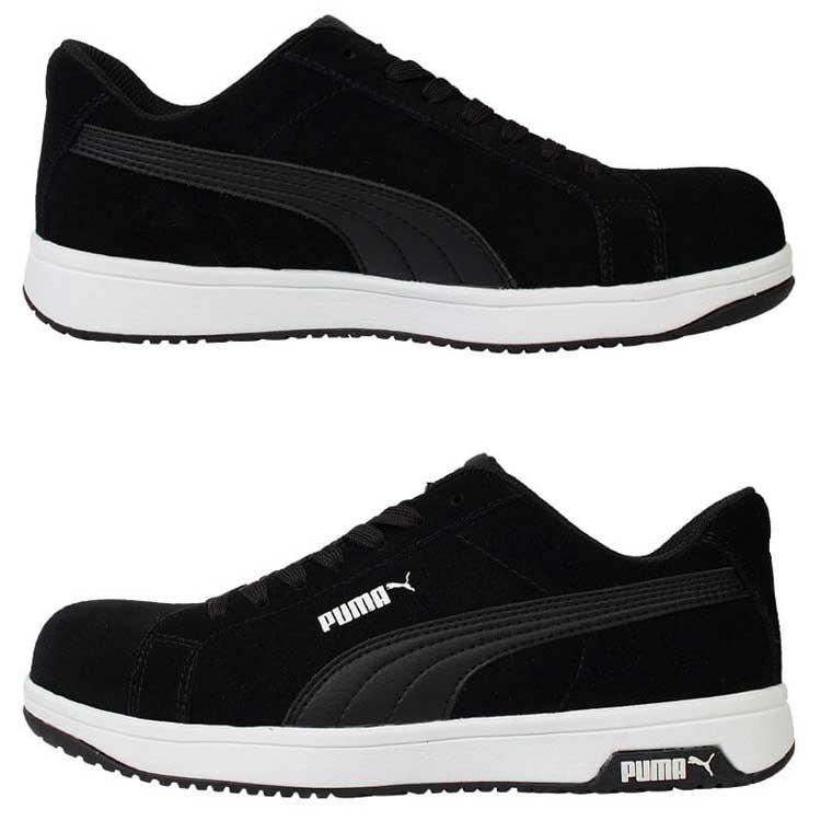 PUMA（プーマ） 安全靴 ヘリテイジ アイコニック ローカット 本革 紐