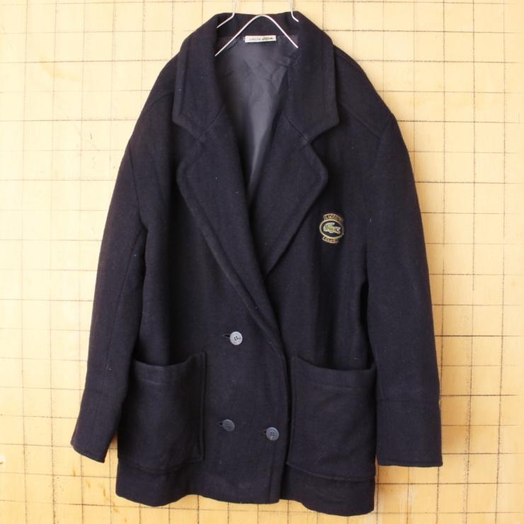 LACOSTE 70s 80s フランス製 CLUB ウール ダブル テーラード LACOSTE 70s 80s フランス製 CLUB ウール ダブル テーラード