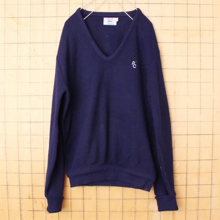 LACOSTE 80s USA IZOD ラコステ アクリル ニット セーター Vネック 