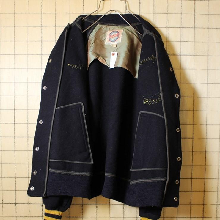 EMPIRE USA製 50s-60s ビンテージ 古着 ウール スタジャン EMPIRE USA製 50s-60s ビンテージ 古着 ウール スタジャン