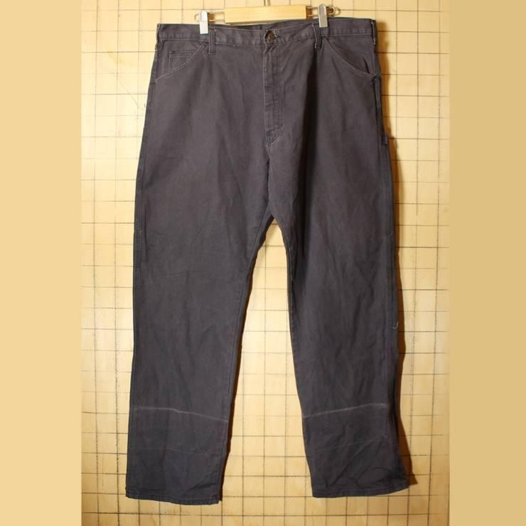 ビッグサイズ USA製 Dickies ディッキーズ ペインター ダック パンツ ブラウン W40 ワーク talon アメリカ古着｜ataco-garage