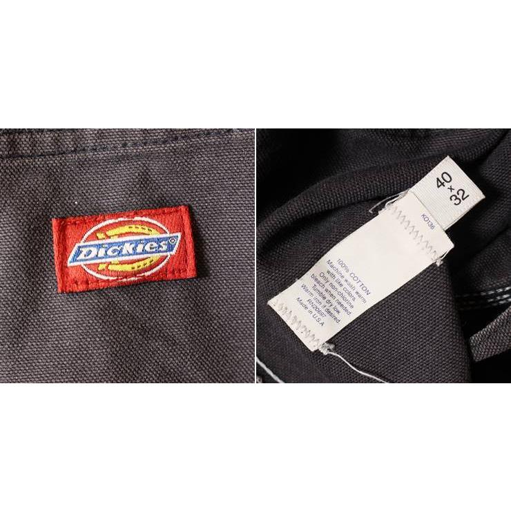 ビッグサイズ USA製 Dickies ディッキーズ ペインター ダック パンツ ブラウン W40 ワーク talon アメリカ古着｜ataco-garage｜03