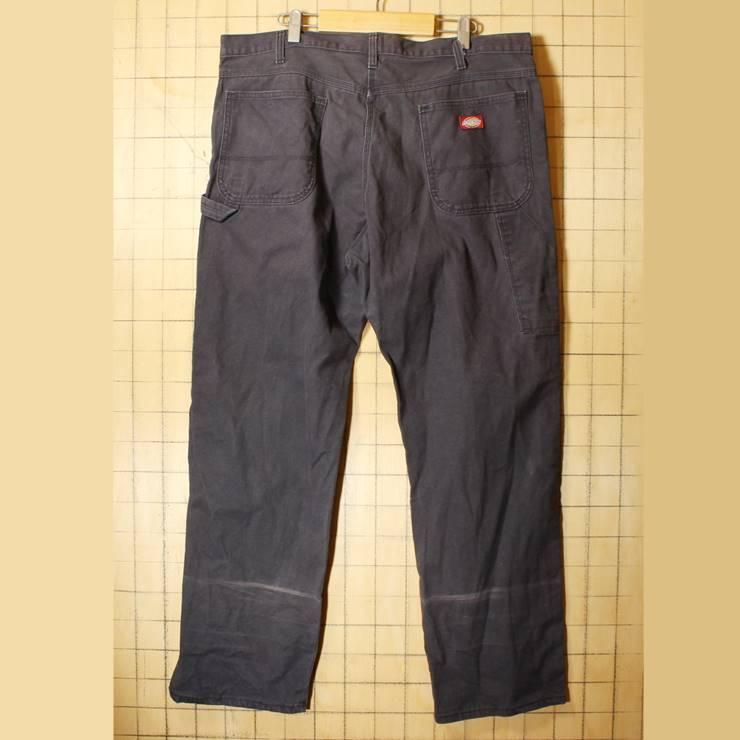 ビッグサイズ USA製 Dickies ディッキーズ ペインター ダック パンツ ブラウン W40 ワーク talon アメリカ古着｜ataco-garage｜04