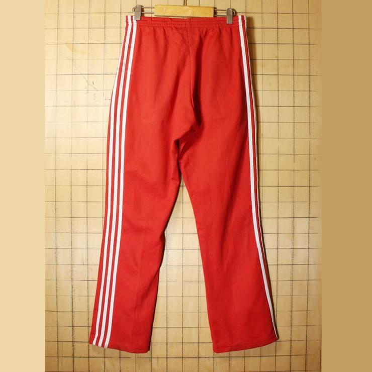EURO adidas アディダス ジャージ トラックパンツ メンズL レッド 赤  