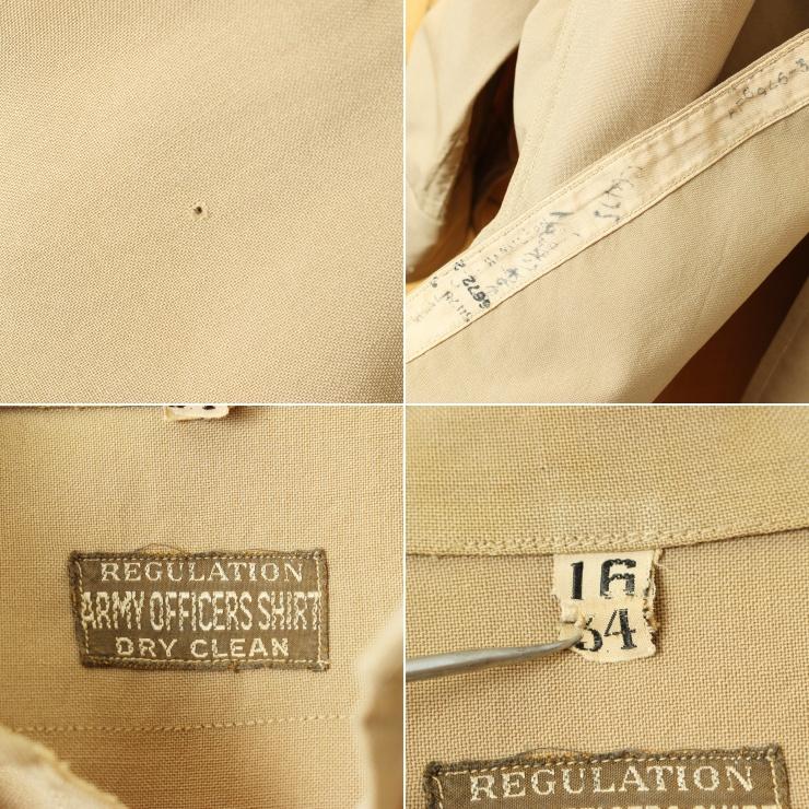 40s 50s USA REGULATION ARMY OFFICERS SHIRT ウールシャツ 40s 50s USA REGULATION ARMY OFFICERS SHIRT ウールシャツ