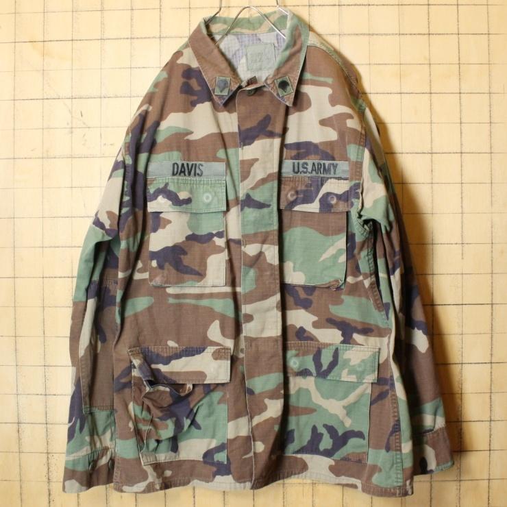 80s 90s U.S.ARMY ウッドランドカモ BDU ジャケット メンズL相当 